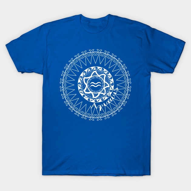 AQUARIUS Birthday Ornate T-Shirt by Scarebaby